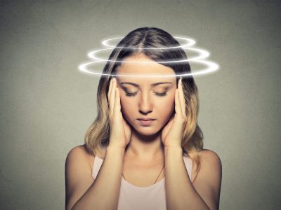 Woman,With,Vertigo.,Young,Female,Patient,Suffering,From,Dizziness.